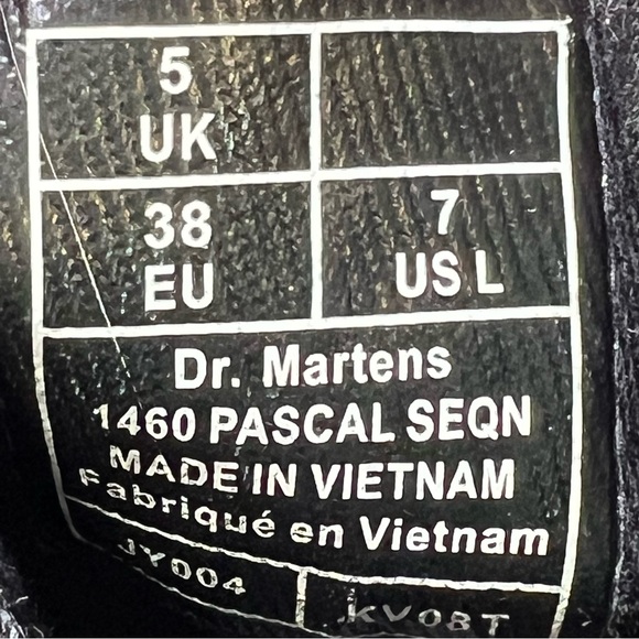 Dr. Martens Women's 1460 Pascal Seqn Black Fashion Boot Size 7 - Picture 10 of 10